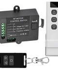 Forward Reverse Remote Control Switch For DC Motors 7V To 48V 10A With 328 Ft Remote Range 433MHz Receiver and remotes