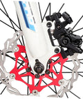 Heavy Duty Aluminum Alloy Disc Brake Caliper Pair With Badass Stopping Power For Trail Blazing And City Cruising Snappy Install And Dependable Hand Grip on a bike fork.