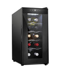 Thermoelectric 10 Bottle Wine Cooler For Red And White Wines With Digital Temperature Display Freestanding Countertop Wine Cellar Smoky Glass Door Quiet Operation Energy Efficient Beverage Storage For Your Home Bar Go To Pick