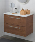 Bathroom vanity with 10 Pack Weathered Nickel Cabinet Pulls 7.5 Inch Overall Length With 192 Millimeter Center To Center Hole For Cabinets Drawers Closets And Furniture AL3089