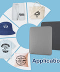 HTVRONT heat press mats, 15x15 inches, double-sided gray pads, 2-pack for heat transfer projects
