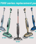 S7000 series steam mops with Eight Pack Replacement Steam Mop Pads Compatible With S8201 S8001 S7001 S7201 S7000 S7005 S7020 S7001C
