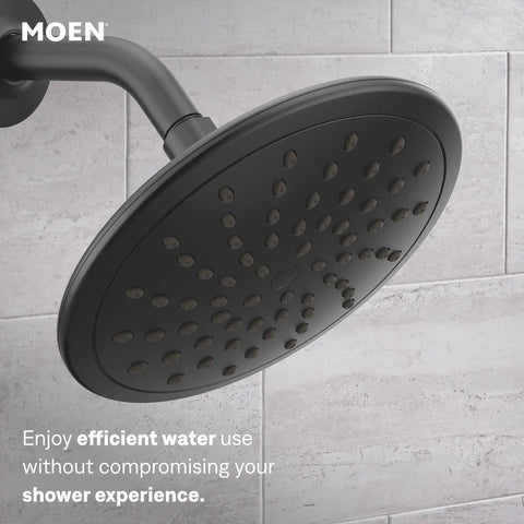 Kick Up Your Shower Routine With This Smooth Flowing Eight Inch Rainshower Trim Kit Using Posi Temp Pressure Balancing Technology In Dope Matte Black Finish Needs Separate Valve For Easy Bathroom Glow Up