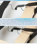 Close-up of Professional Grade Upholstery Spring Stretcher Tool for Couch and Recliner showing hook and spring connections.