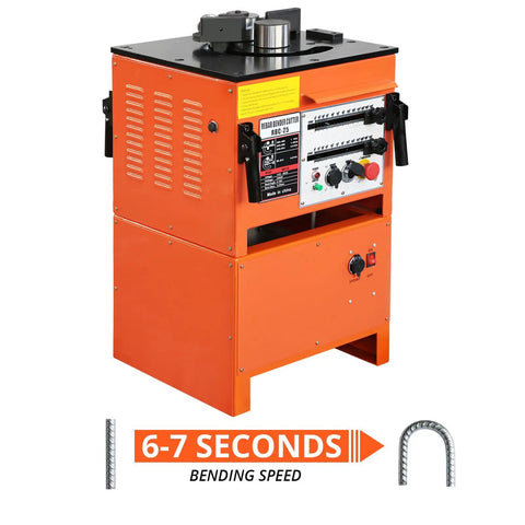 1600W Electric Rebar Bender And Cutter Two In One Steel Bar Tool With Foot Pedal Portable Bending Machine for quick bending.