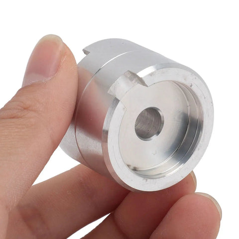 Hand holding Pro Grade Aluminum Watch Movement Holder For 2824 2892 NH35 NH36 2813 8200, Ultra Durable Lightweight Precision Tool For Watchmakers