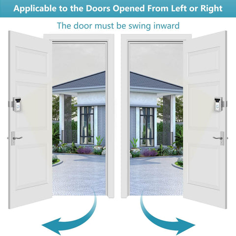 2024 Updated Anti Theft Video Doorbell Mount With No Drill Adjustable Wedge Bracket For Home And Office, installed on door