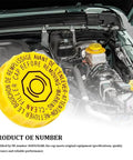 Brake Fluid Cap And Master Cylinder Reservoir Cap Replacement OEM 4683656AB 5014518AA Plug N Play installed in vehicle engine