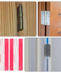 Self Adhesive Acrylic Hinges Pack Flush Mini Cabinet Hinges With Strong Double Sided Adhesive on various surfaces
