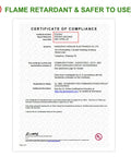 Certificate of compliance UL listed for High Speed 10Gbps Cat6 Keystone Jack Insert 25 Pack, flame retardant and safer to use