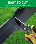 Trimming No Dig Landscape Edging System For Quick Easy Diy Lawn Borders 40 Ft Run With 2 Inch Tall Black Heavy Duty Plastic Border