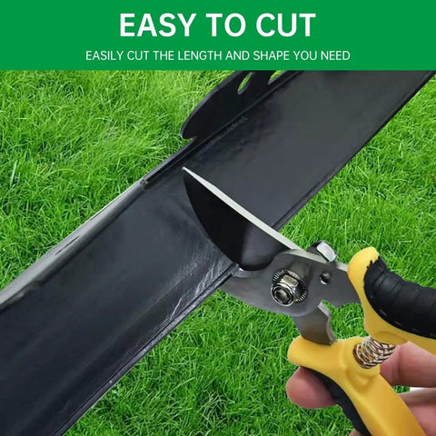 Trimming No Dig Landscape Edging System For Quick Easy Diy Lawn Borders 40 Ft Run With 2 Inch Tall Black Heavy Duty Plastic Border