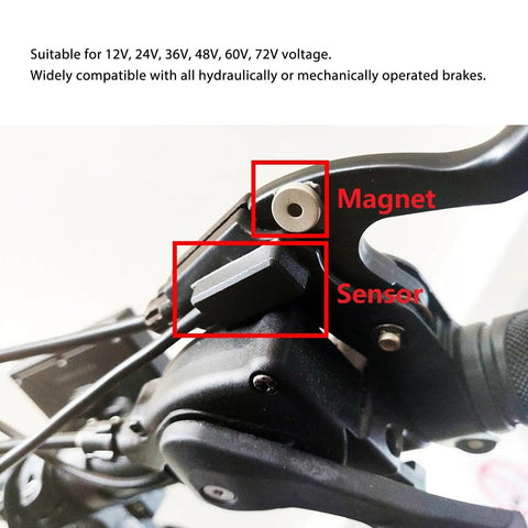 Electric Scooter Brake Sensor Cable For Controller And Cutoff Switch Durable Flexible Brake Sensor Wire Wide Voltage Range 12V To 72V Easy Install No Fuss High Compatibility For Electric Scooter Brakes