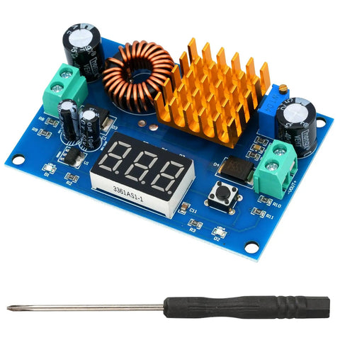 Adjustable DC To DC Boost Converter Module 3 To 35V In 5 To 45V Out 5A Max Digital Booster Module with screwdriver included