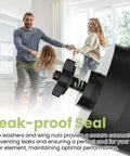 All In One Replacement Kit For Gravity Water Filter System Elements Compatible With Berkey Black Activated Carbon Filters Includes 4 Washers 4 Wing Nuts And 4 Silicone Blocking Plugs No Hassle Easy Install For Long Lasting Performance shown with leak-proof seal in focus