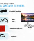 27 Inch Full HD IPS Monitor With USB 3.0 Upstream, DisplayPort and HDMI Cables, Ultra Thin Bezel, Tilt Swivel, Anti Glare