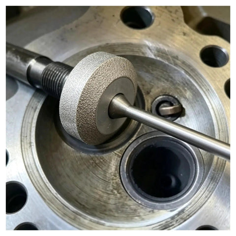 Ultimate 20-38mm Diamond Grinding Wheel Set for Your Auto Garage That Lets You Hack Family Car Valve Seats With High Precision And Durable Grip To Fix Minor Malfunctions All By Yourself Right Now. 20-38mm diamond grinding wheel on car valve seat