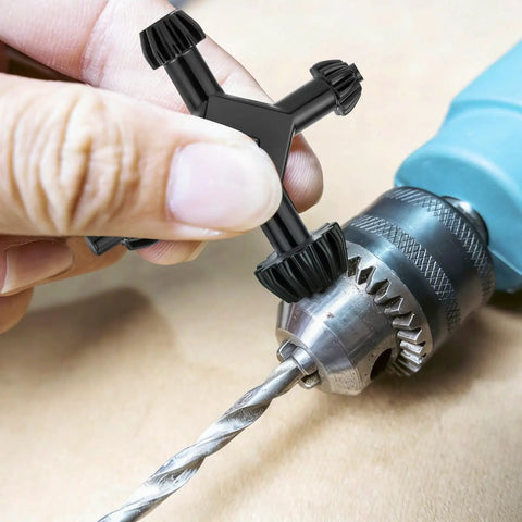 Using Two Pack Four In One Drill Chuck Keys Wrench Set With Three Eighths Inch One Half Inch Three Quarters Inch And One Inch Sizes