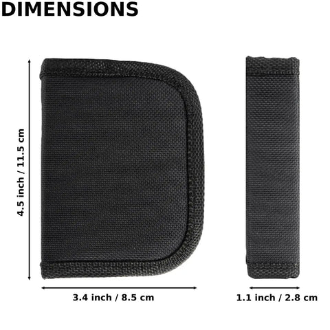 Dimensions of Must Have All In One Military Survival Sewing Kit durable nylon case for travel or emergency prepper.