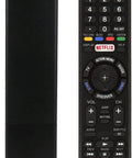Front and back view of Universal Remote Control For Smart TVs Replacement No Setup Needed Plug And Play Battery Powered Remote For All LCD LED HDTVs Works Across Brands Easy To Use Quick Battery Life Ideal For Living Room Setup.