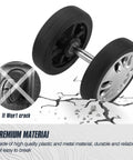 Close-up of 8 Piece Luggage Replacement Wheels Set 50mm Diameter 360 Degree Swivel Rubber Casters for durability illustration.