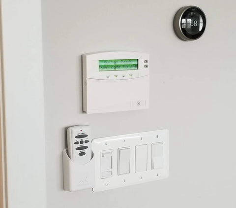 No-Screwups Remote Control Holder Wall Mount Installs In Seconds With No Damaging Screws Or Tape Keeps TV Ceiling Fan And Roku Remotes Right By The Light Switch For Quick Hassle-Free Remote Organization