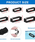 6 Pack Watch Band Keepers Silicone Retainer Rings For 16mm, 18mm, 20mm, 22mm, 24mm, 26mm Straps Replacement Fasteners