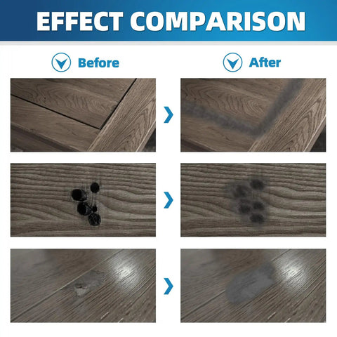 Effect comparison of Black Wood Filler Paste Kit High Performance Wood Hole Filler For Cracks And Dings Paintable Stainable Sandable