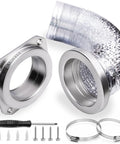 Magnetic Dryer Vent Connector Kit 4 Inch Quick Disconnect Snap On Magnetic Duct Coupler For Easy Lint Removal And Dryer Maintenance