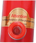 Close-up of the label on the Beastly 10 Ton Hydraulic Porta Power Lift Kit with red body and lifting instructions.