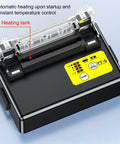 Cryfokt Splicer Heater W External Heat Shrink Tube Heating Furnace Rechargeable Li Ion Battery 5100Mah close-up of heating tank controls