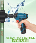 Drill Powered Fluid Transfer Pump For Water Oil Diesel Kerosene Portable Compact Water Pump attached to cordless drill