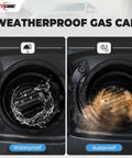 Gas Cap Replacement For 2004-2020 Hyundai Veloster Accent Sonata Azera Genesis Elantra showing waterproof and dustproof features