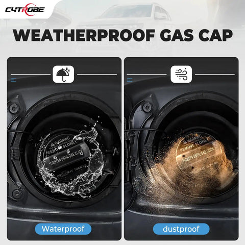 Gas Cap Replacement For 2004-2020 Hyundai Veloster Accent Sonata Azera Genesis Elantra showing waterproof and dustproof features