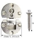 Concealed Hinge For Cabinets And Tables No Fuss Self Supporting Folding Hinge With 90 Degree Opening 3D Adjustable Zinc Alloy