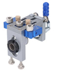 Self Centering Dowel Jig Kit With Adjustable Drill Guide and Six Heavy Duty Bushings Plus Three Carbide Bits, detailed view of clamp.