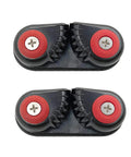 Front view of 2 Pack Kayak Cam Cleats Aluminum Boat Cleats For Secure Line Grabbing On Kayaks CanOes And Dinghies With Scratch Resistant Base.