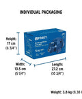 Packaging of Farm-Grade High-Head Water Pump 1/2 HP For Clean Water Transfer, dimensions and weight listed.