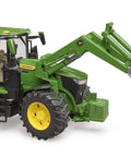 John Deere 7R 350 Front Loader Tractor Toy Model with openable hood, realistic engine, working loader, and durable scale size