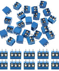 60 Pieces 5mm Pitch 2 Pin And 3 Pin PCB Mount Screw Terminal Block Connectors for Arduino