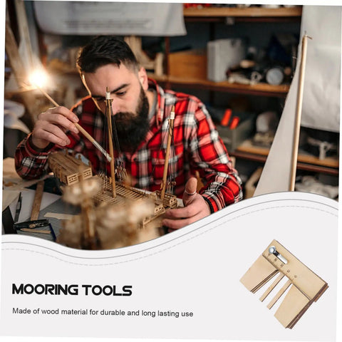 Wooden Mooring Tool For DIY Sailing Model Kits Dope Lightweight Display Tool For Model Ship Building And Wood Ship Modeling Projects Scale Display Handy And Durable For Hobbyists