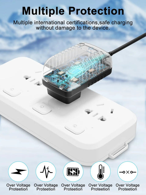 AC DC Wall Charger For Elliptical Machine Power Supply Cable with worldwide 100 240V input and circuit protections