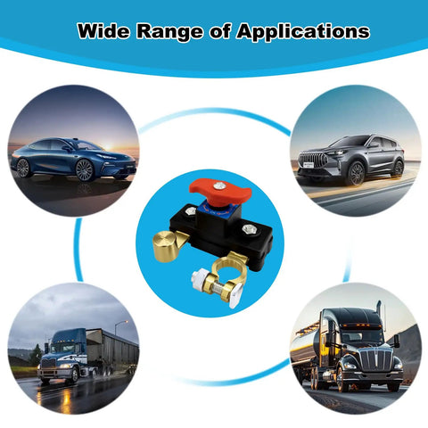 Car Battery Power Cutoff Switch Breaker With Pure Copper High Conductivity for Car Truck Boat RV Marine Use stable transmission