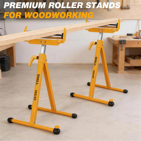 Legit Heavy Duty Roller Stand For Table Saw And Planer Doubles As A Slick Woodworking Support Hauls 250 Lbs Of Plywood Without A Hitch Features Chrome Rollers And Quick Fold Flat Design For Your Shop