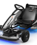 McLaren Licensed 48V Electric Go Kart for Teens 14 Plus with Handbrake, 3 Speed Transmission, LED Lights, Adjustable Seat shown