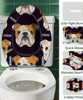 Toilet Seat Elongated Resin for Bathroom featuring Bulldog design, grip-tight bumpers, and quick release mechanism.