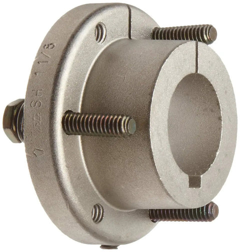 Quick Disconnect Bushing For Shaft Mounts, Sintered Steel, 0.75 Inch Bore, 1.871 Inch OD, Split Flange Side View