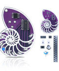 Fun SMD Soldering Practice Kit for Teens and Adults With LED Seashell Conch Flow Lamp Pendant, DIY components on display.