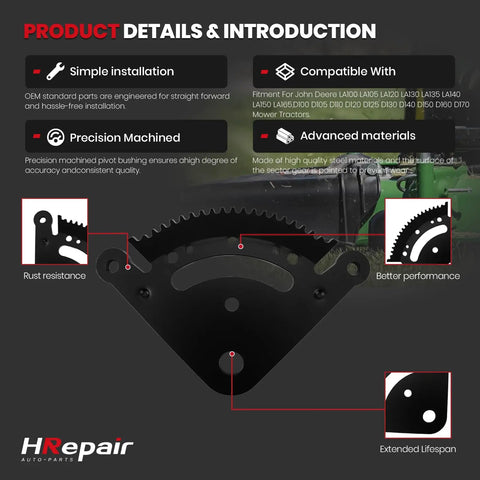 Badass Steering Sector Pinion Gear Rebuild Kit Crushes Worn Mower Teeth And Gets Your Lawn Tractor Rolling Smooth Again For Quick Saturday Yard Work Projects Without Stress, precision machined sector gear.
