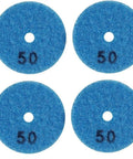 2 Inch Diamond Polishing Pads Kit For Granite Marble Concrete Quartz Stone Wet Or Dry Use Grit Range 50 To 400 4 Pad Set